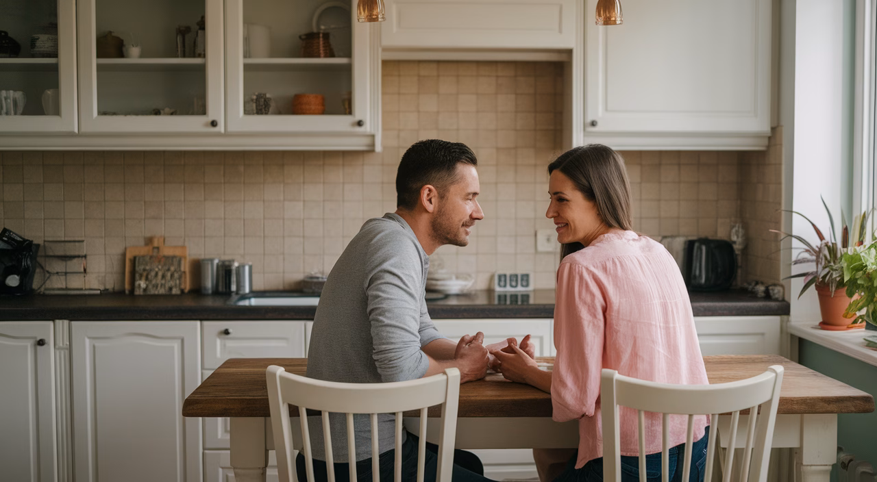 Couples talking about sleep issues Couples talking about sleep issues