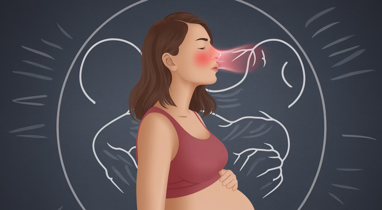 Hormonal effects on nasal passages Pregnancy hormones and snoring