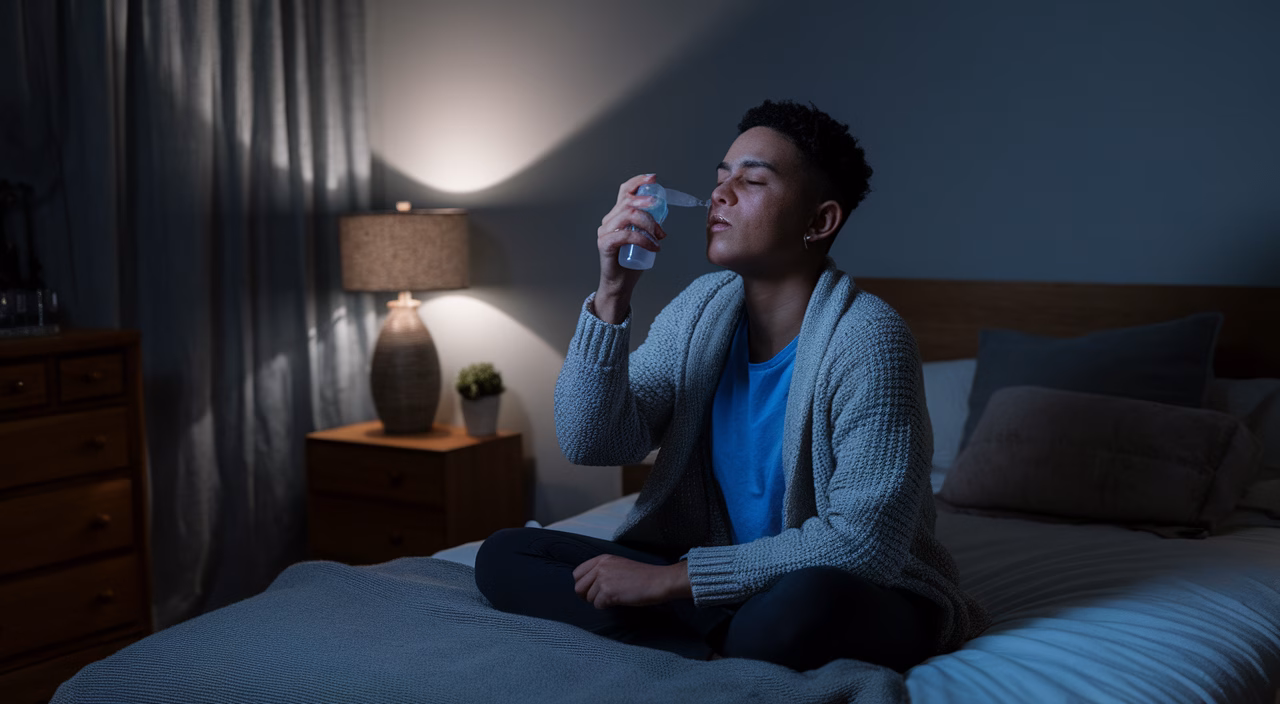 Allergy relief impacts snoring control person using nasal spray for congestion
