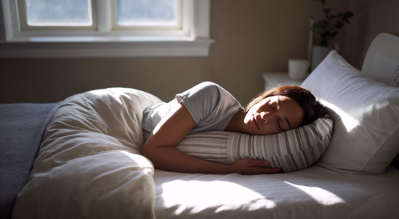 Person sleeping on their side