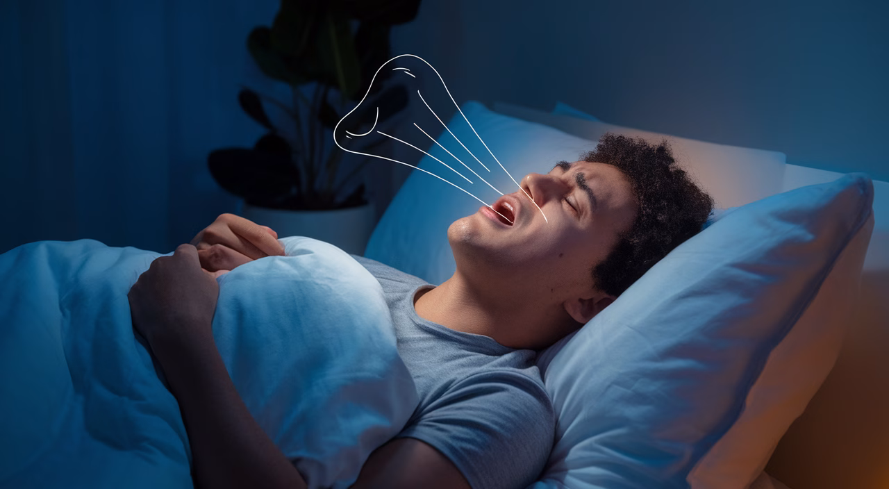 What causes snoring? snoring causes illustration