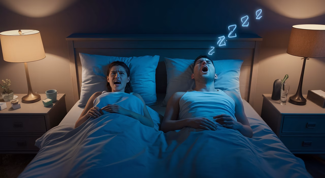 Snoring disrupts sleep and health Snoring impacts partner health