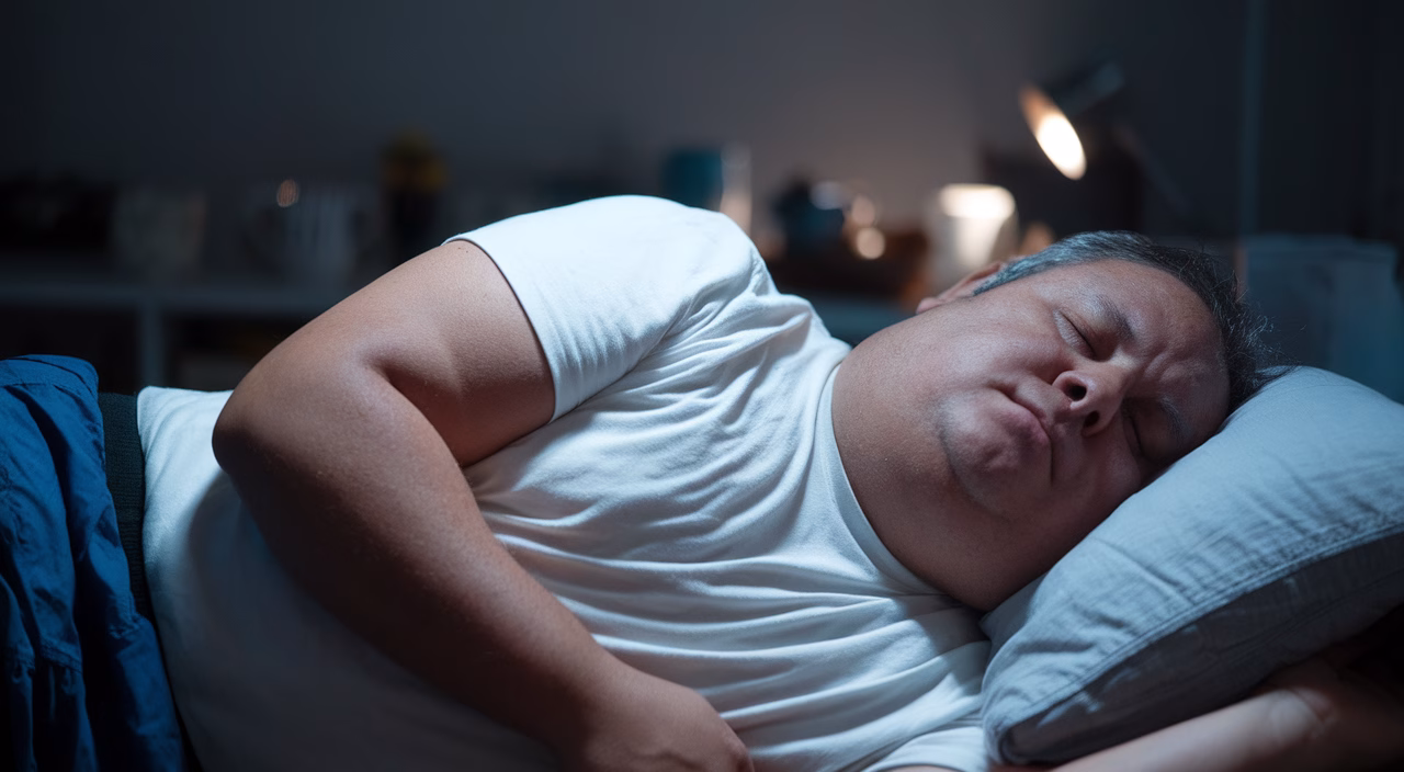 Snoring and weight connection man snoring due to excess weight