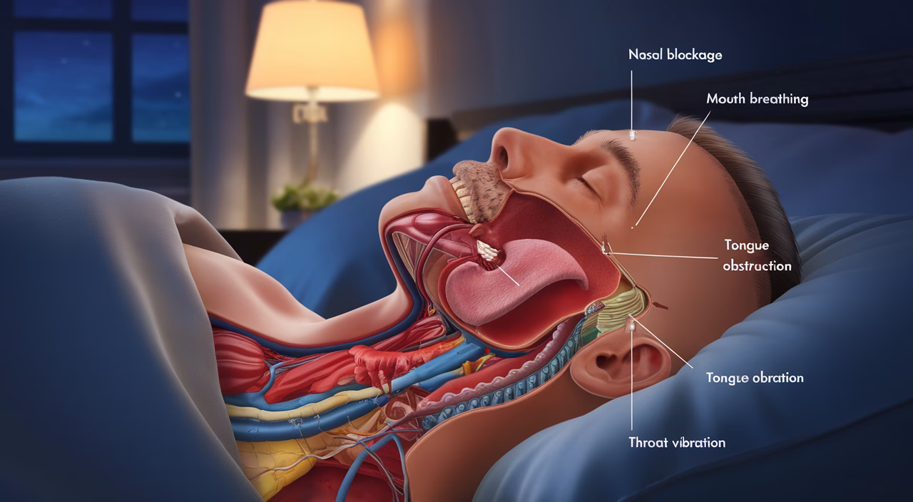 Different types of snoring Types of snoring causes